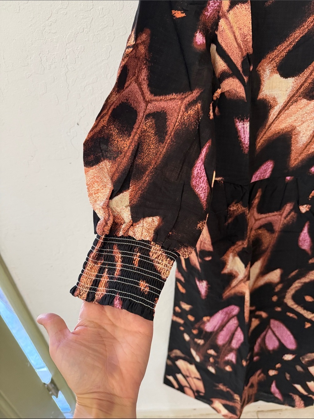 G by Giulianna Purple Orange Black Butterfly Print Midi Dress M - Picture 5 of 5